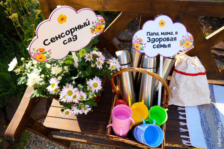 В Череповце сделали сенсорный сад для детей. В Череповце сделали сенсорный сад для детей.